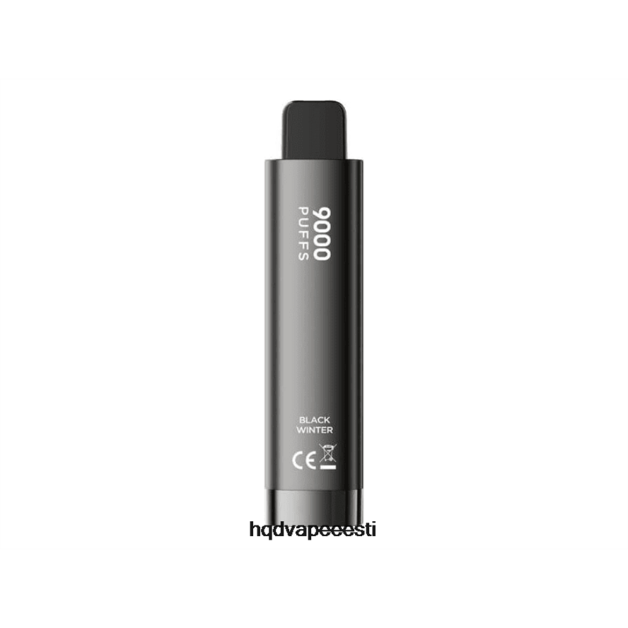 HQD CUVIE 9000 PUFFS ühekordselt kasutatavad V68JF271 must talv - HQD Vape Shop