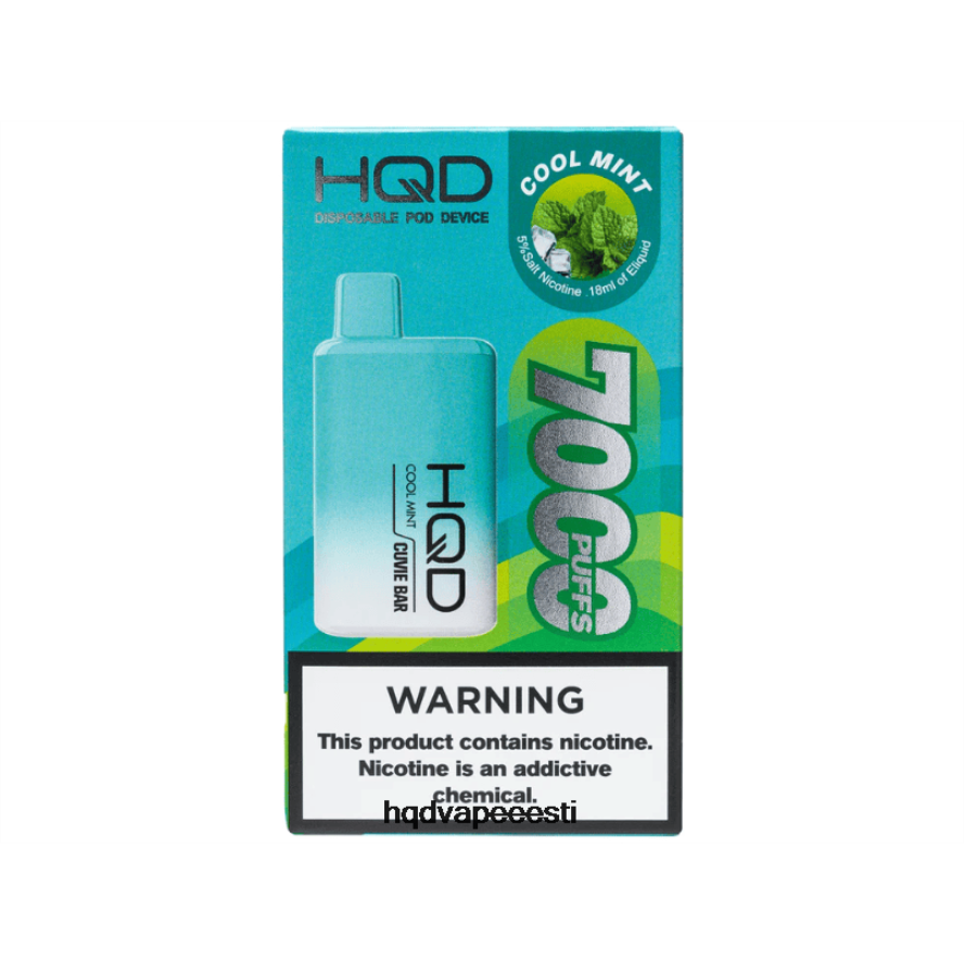 HQD CUVIE BAR ühekordselt kasutatavad V68JF159 lahe piparmünt - HQD Vape Disposable