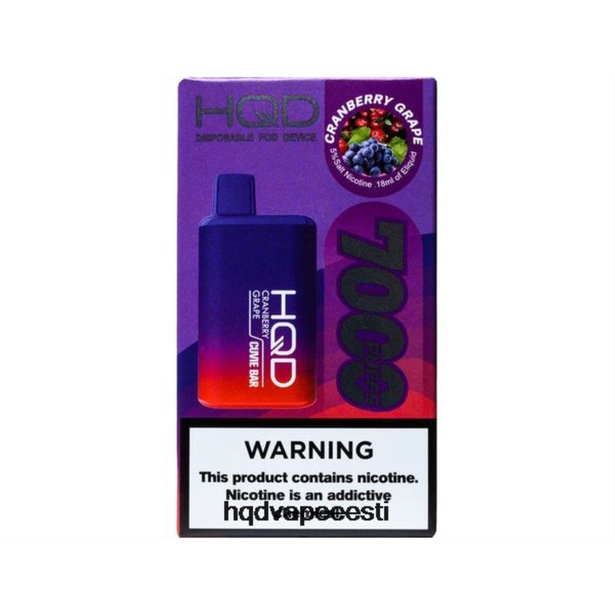 HQD CUVIE BAR ühekordselt kasutatavad V68JF161 jõhvika viinamarja - HQD Vape Shop