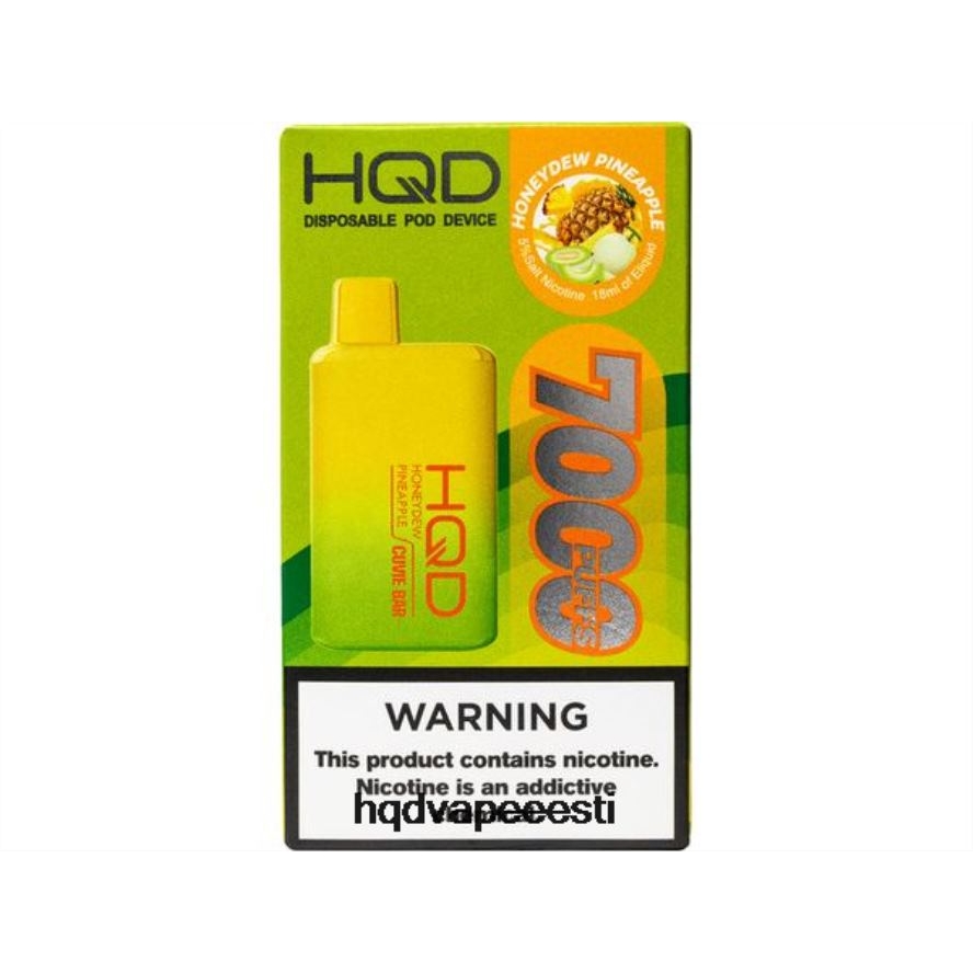 HQD CUVIE BAR ühekordselt kasutatavad V68JF176 mesikaste ananass - HQD Vape Tallinn