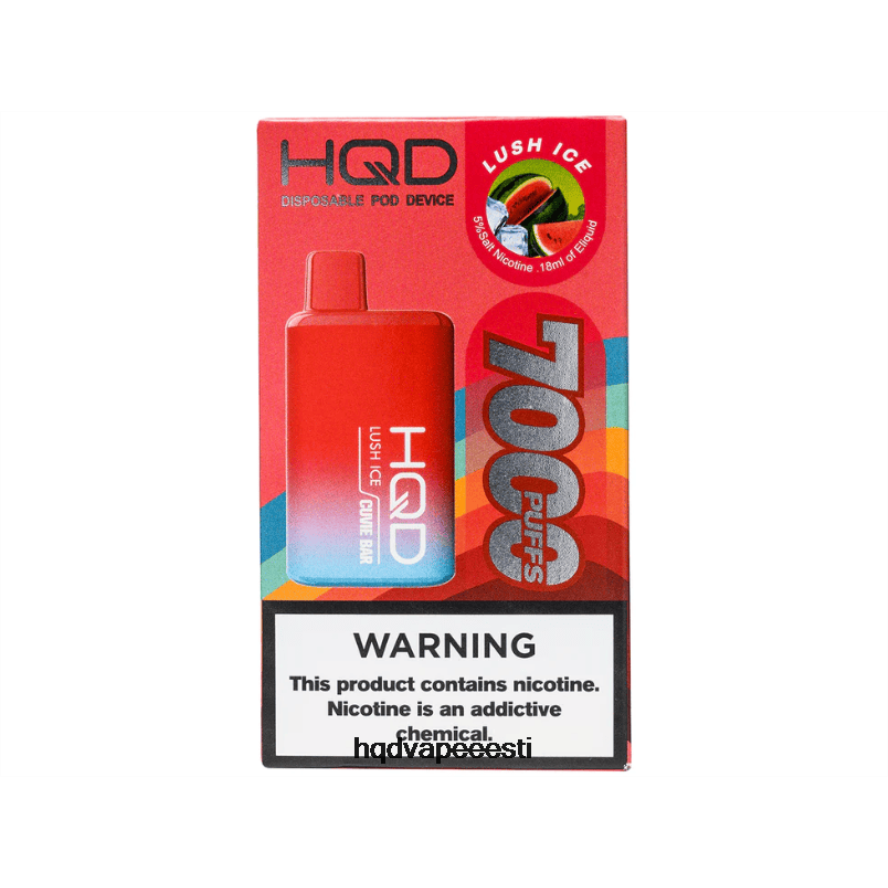 HQD CUVIE BAR ühekordselt kasutatavad V68JF209 lopsakas jää - HQD Vape Disposable