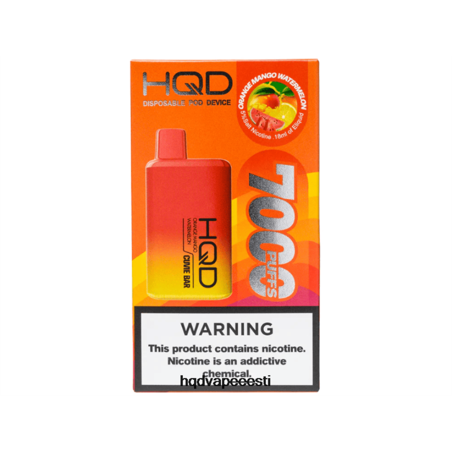 HQD CUVIE BAR ühekordselt kasutatavad V68JF227 apelsini mango arbuus - HQD Vape Flavors