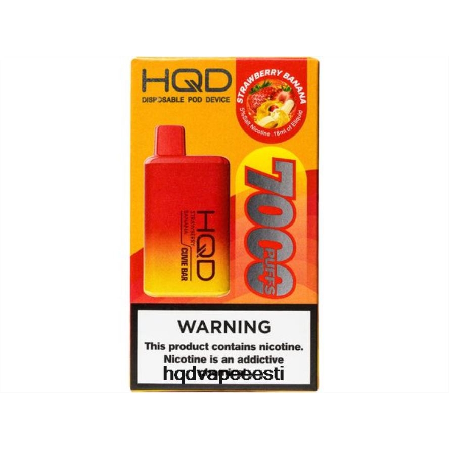 HQD CUVIE BAR ühekordselt kasutatavad V68JF253 maasika banaan - HQD Vape Price