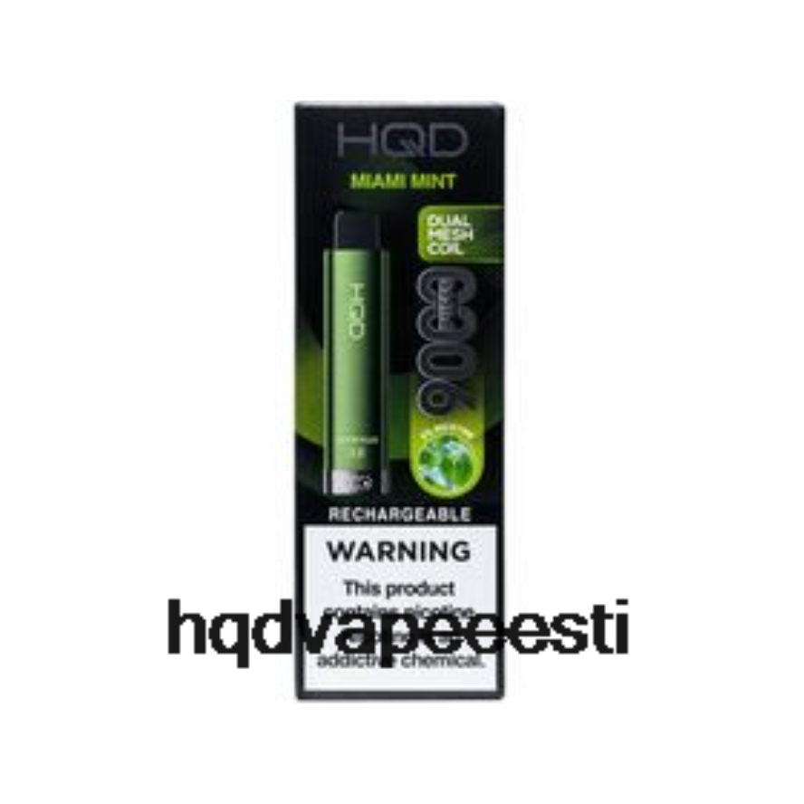 HQD CUVIE PLUS 2.0 ühekordselt kasutatavad V68JF286 miami piparmünt - HQD Vape Tallinn