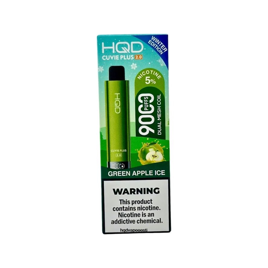 HQD CUVIE PLUS 2.0 (talvine väljaanne) V68JF172 rohelise õuna jää - HQD Vape For Sale