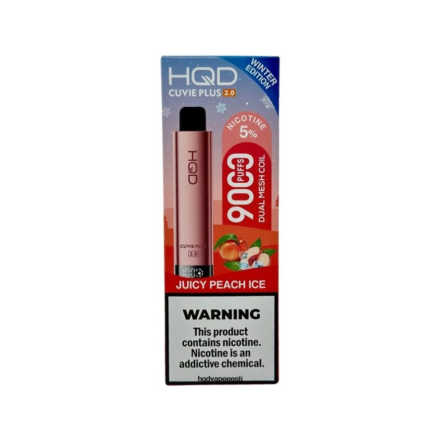 HQD CUVIE PLUS 2.0 (talvine väljaanne) V68JF204 mahlane virsikujää - HQD Vape Best Flavor
