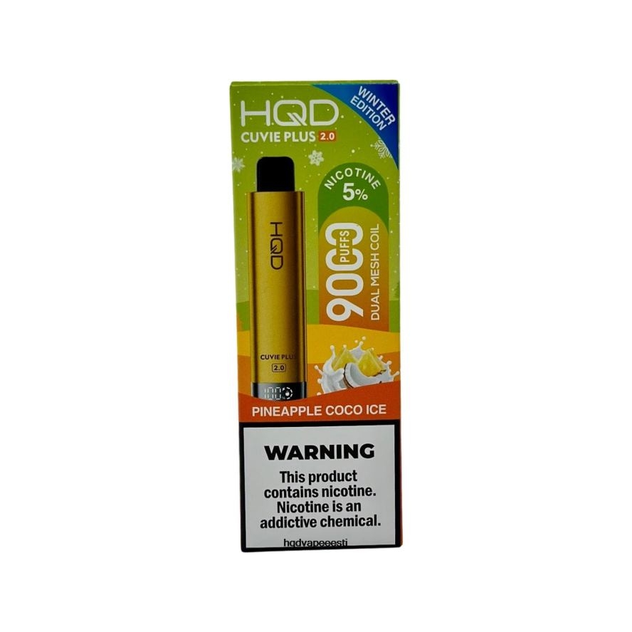 HQD CUVIE PLUS 2.0 (talvine väljaanne) V68JF233 ananassi kookosjää - HQD Vape Price