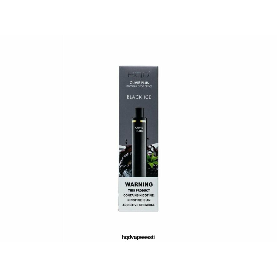 HQD CUVIE PLUS ühekordne vape V68JF136 must jää - HQD Vape Tallinn