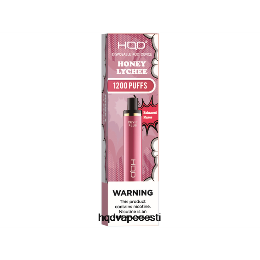 HQD CUVIE PLUS ühekordne vape V68JF174 mesi litši - HQD Vape Best Flavor