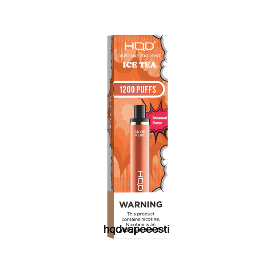 HQD CUVIE PLUS ühekordne vape V68JF203 jäätee - HQD Vape Price