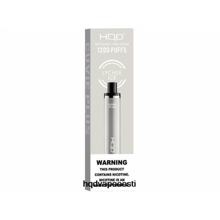 HQD CUVIE PLUS ühekordne vape V68JF213 litši jää - HQD Vape Price