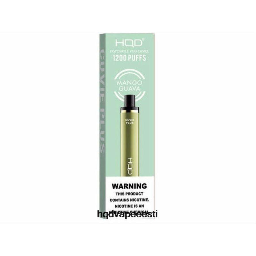 HQD CUVIE PLUS ühekordne vape V68JF214 mango guajaav - HQD Vape Best Flavor