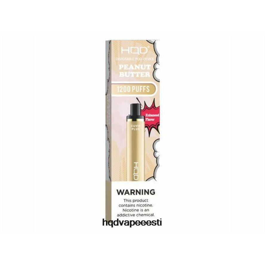 HQD CUVIE PLUS ühekordne vape V68JF231 pähklivõi - HQD Vape Shop