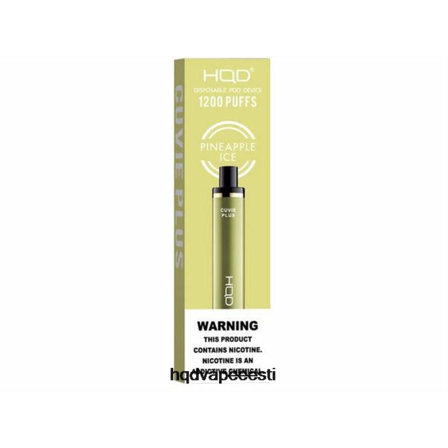 HQD CUVIE PLUS ühekordne vape V68JF234 ananassi jää - HQD Vape Best Flavor