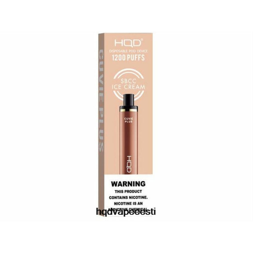 HQD CUVIE PLUS ühekordne vape V68JF248 sbcc jäätis - HQD Eesti