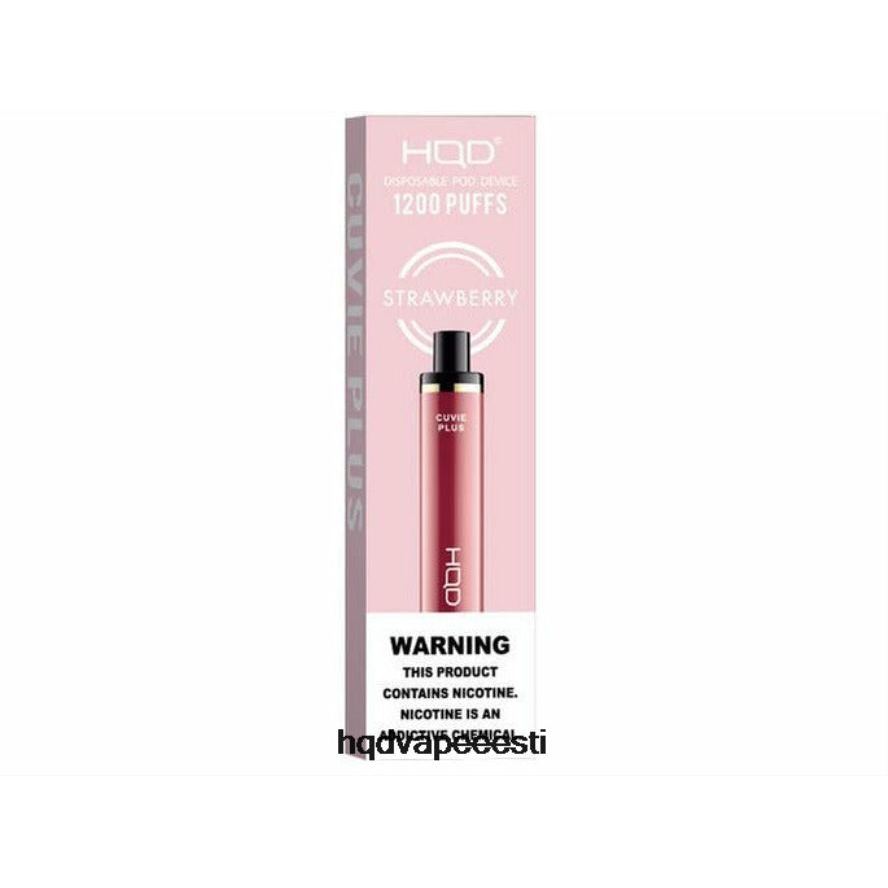 HQD CUVIE PLUS ühekordne vape V68JF252 maasikas - HQD Vape For Sale