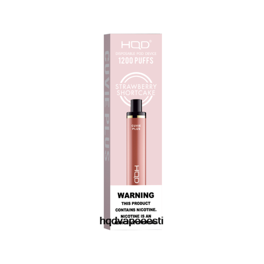 HQD CUVIE PLUS ühekordne vape V68JF259 maasika kook - HQD Vape Disposable