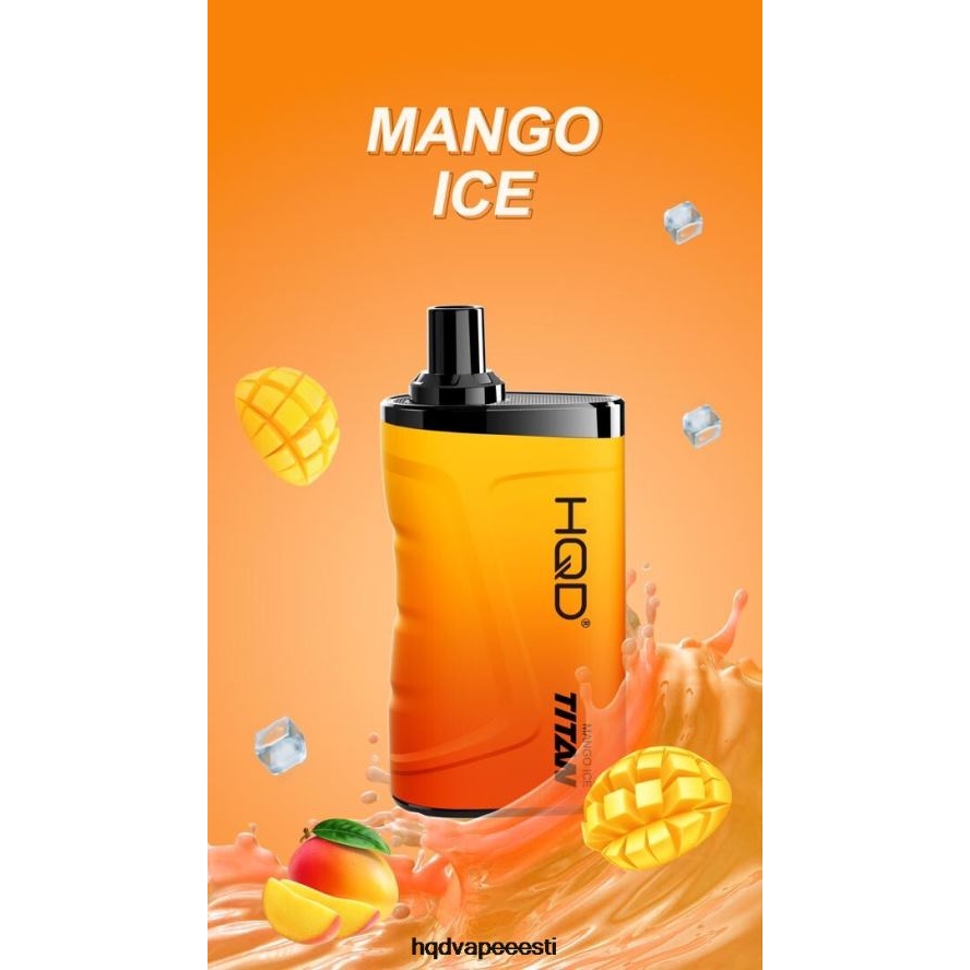 HQD TITAN 7000 pahvi V68JF11 mango jää - HQD Vape Shop