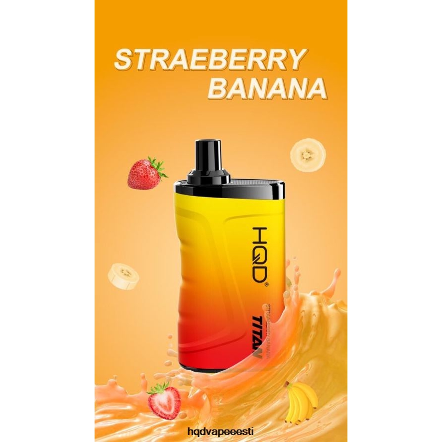 HQD TITAN 7000 pahvi V68JF13 maasika banaan - HQD Vape Price