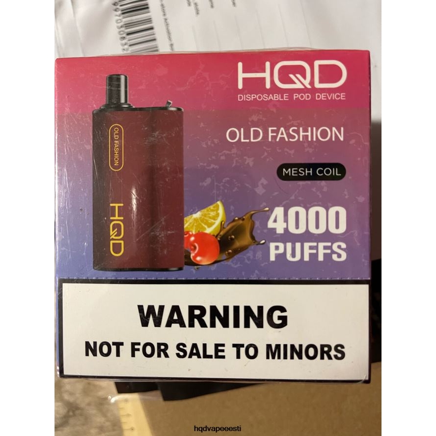 HQD BOX 4000 pahvi V68JF104 vanamoeline - HQD Vape Best Flavor