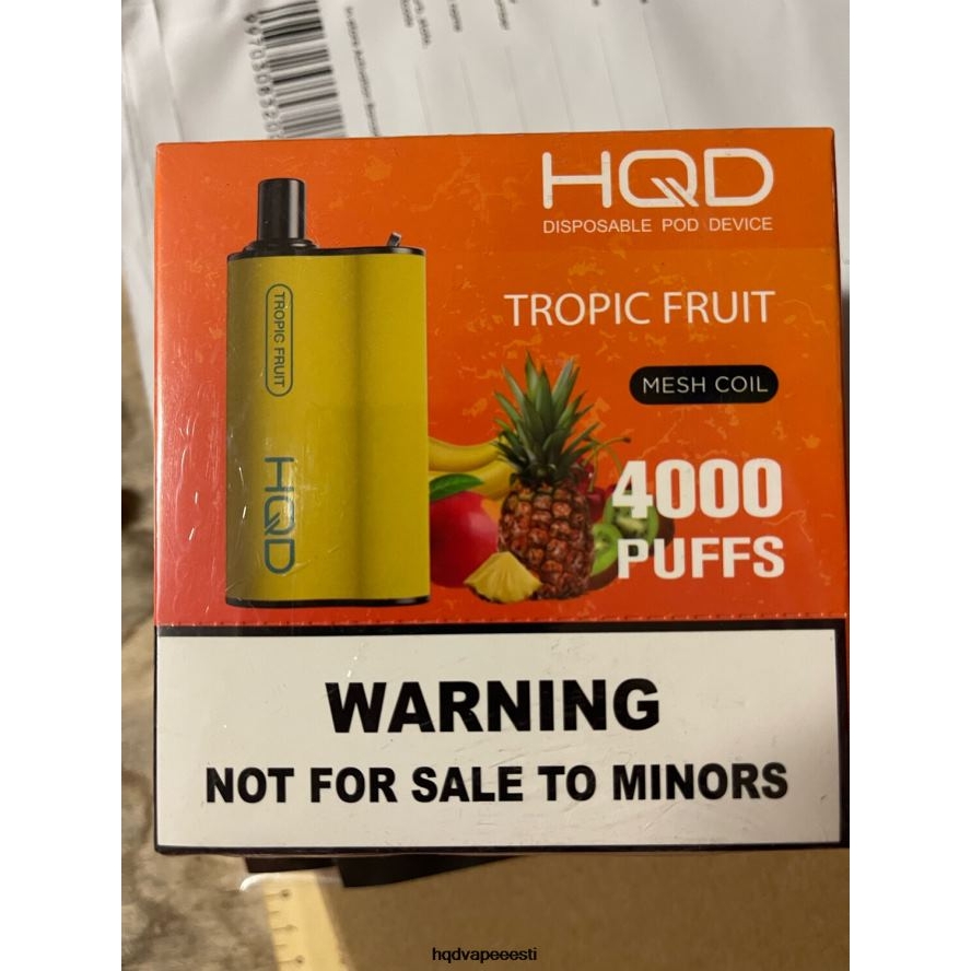 HQD BOX 4000 pahvi V68JF105 troopilised puuviljad - HQD Vape Eesti