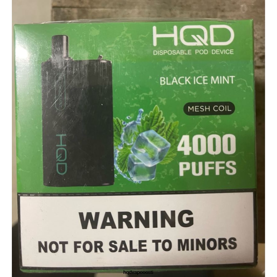 HQD BOX 4000 pahvi V68JF108 must jää piparmünt - HQD Eesti