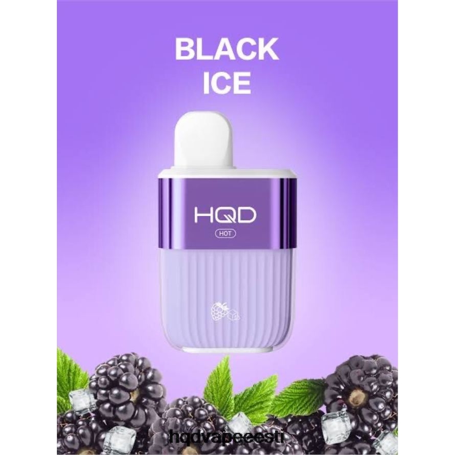 HQD HOT 5000 pahvi V68JF62 must jää - HQD Vape For Sale