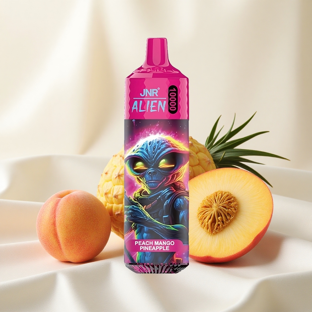 Virsi-mango-ananass JNR Alien 10000 Puffs 850mAh Akuga RGB-tuled