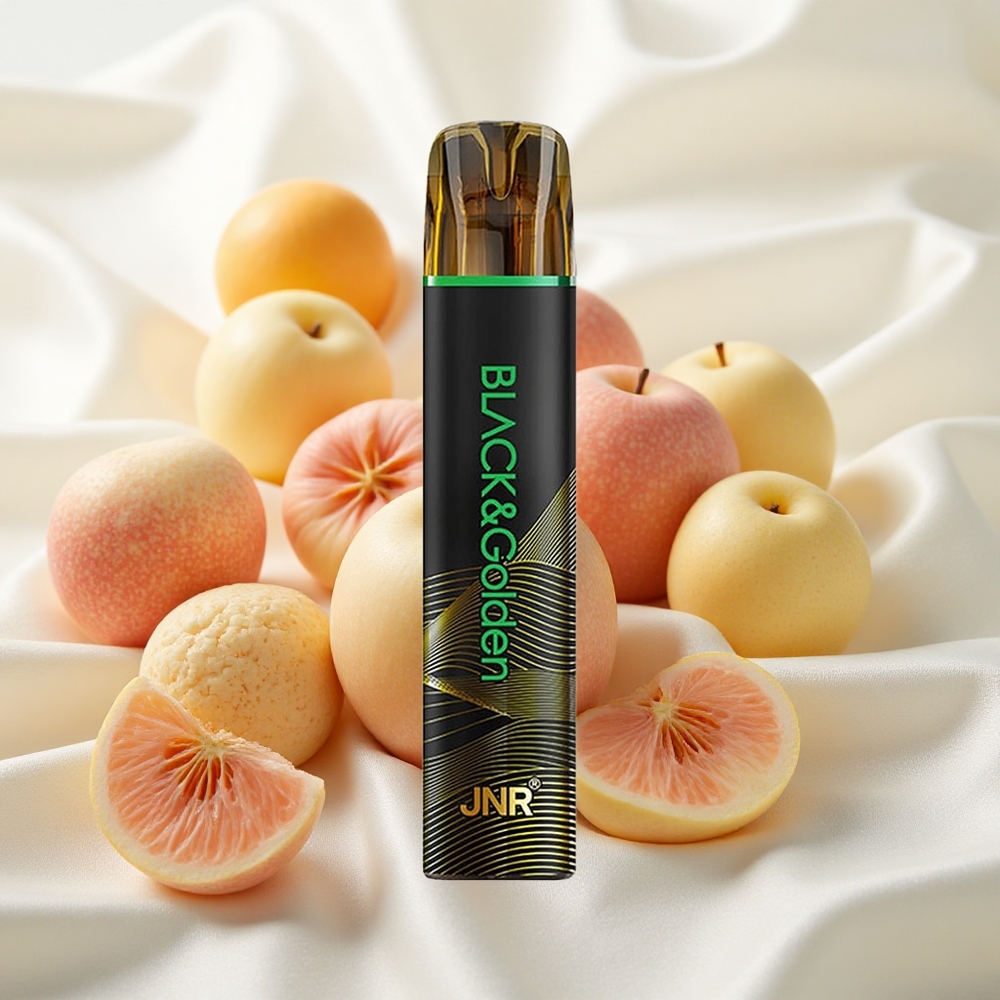 Hapu Õun JNR Black&Golden 600+200 Puffs Ühekordne Vape 800 Puffs
