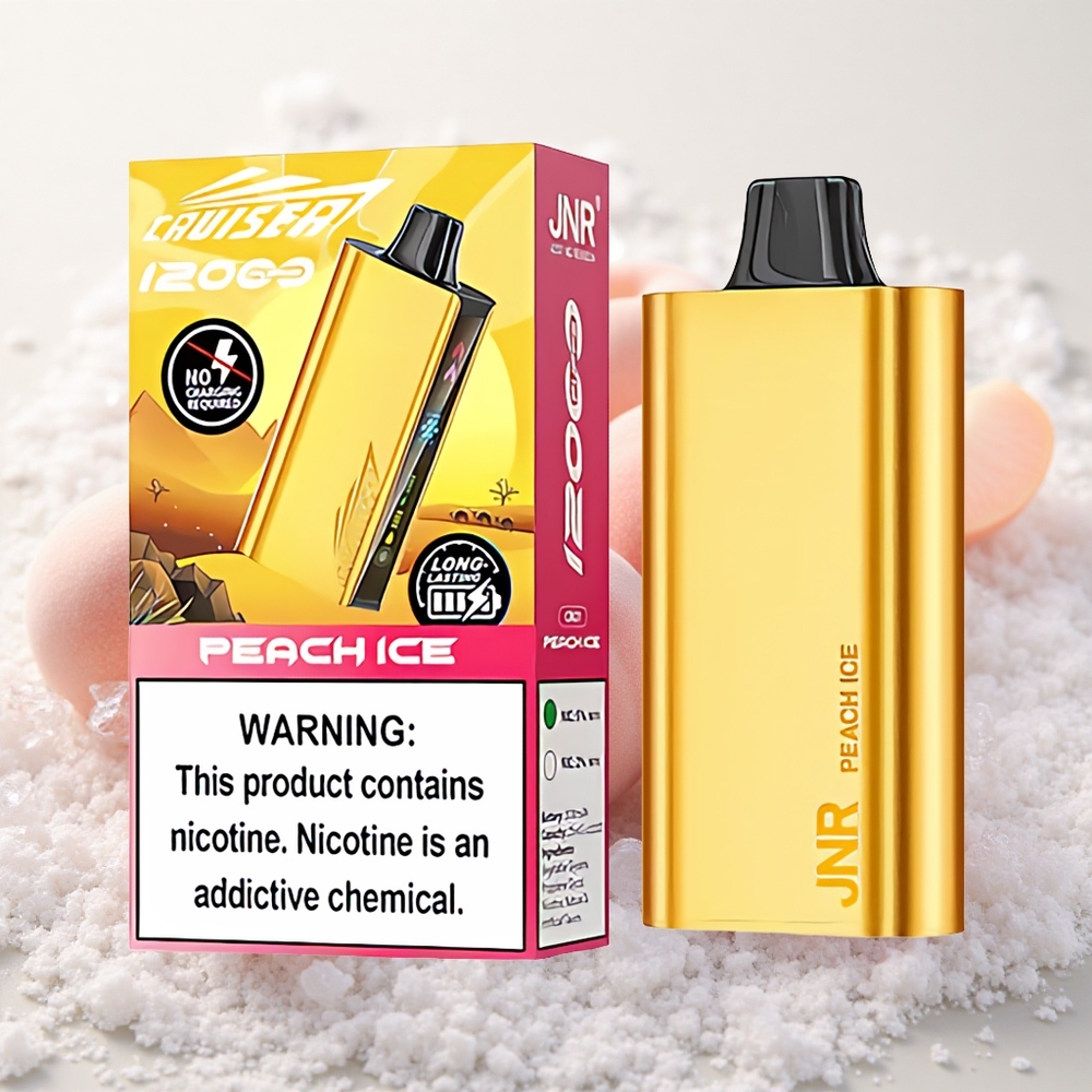 Virsi-magus Jõmm Cruiser 12000 Puffs No-Charge Ühekordne Vape Peach Ice