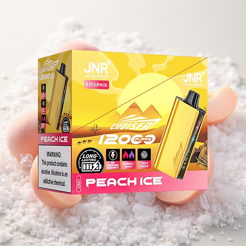 Virsi-magus Jõmm Cruiser 12000 Puffs No-Charge Ühekordne Vape Peach Ice