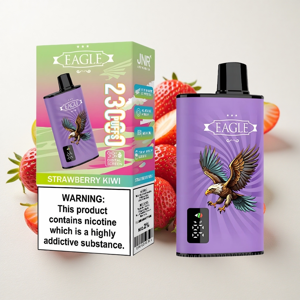 Maasika-Kiivi JNR EAGLE Smart 23000 Puffs Digitaalne Ekraan