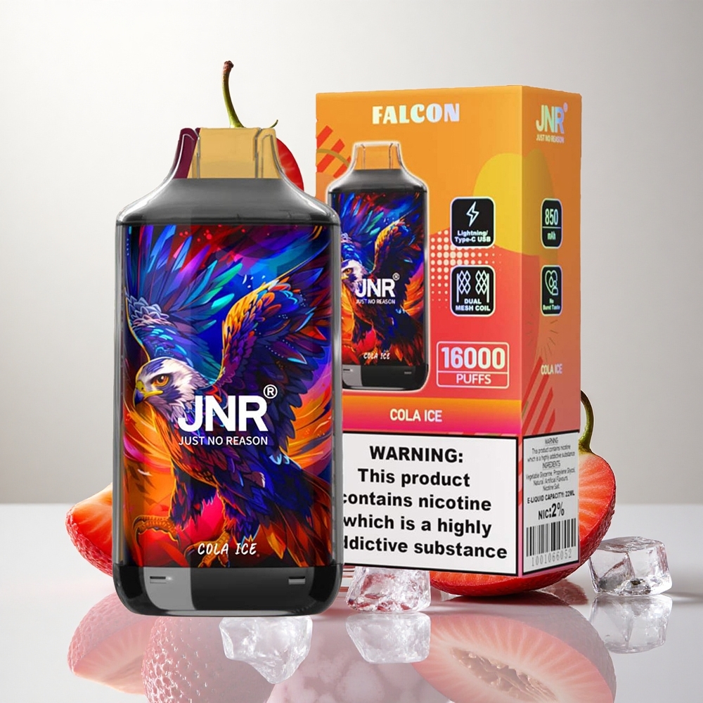 Koola Jäätis JNR Falcon 16000 Puffs 850 mAh aku 22ml e-vedelik