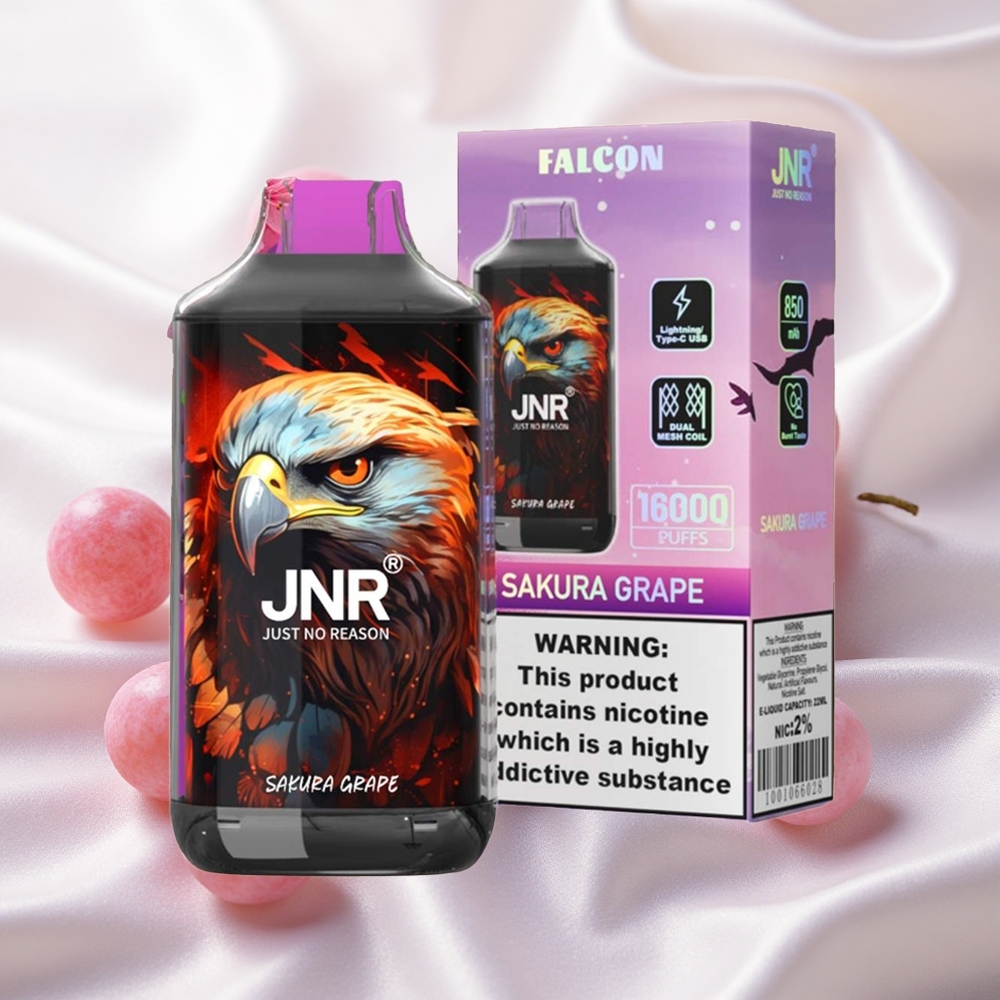 Sakura Viinamari JNR Falcon 16000 Puffs 22ml Kahekordse Võrguga