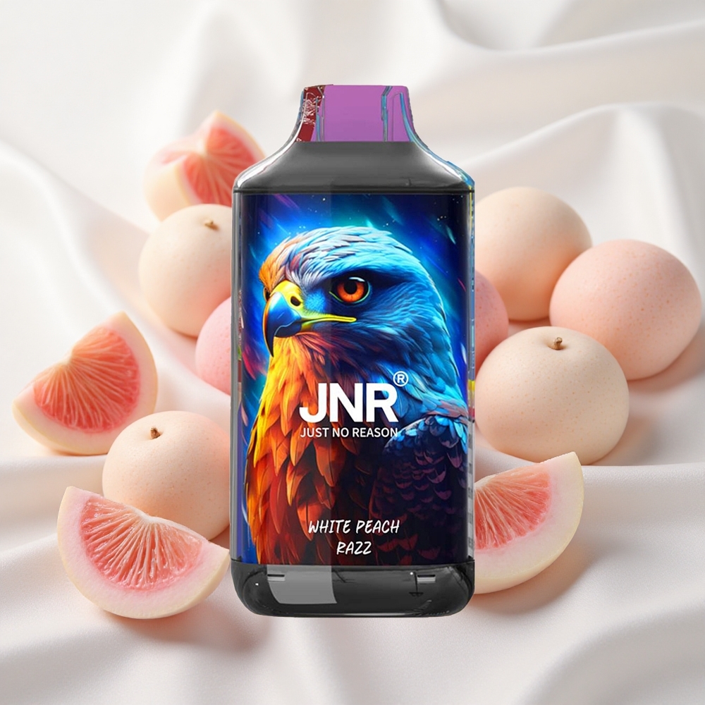 Valge virsik-murakas JNR Falcon 16000 Puffs Ühekordne Vape 850 mAh