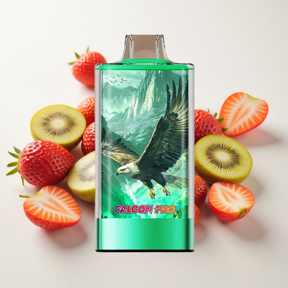 Maasika-Kiivi JNR Falcon Pro 28000 Ühekordne Vape 30ml eelnevalt täidetud mahutavusega