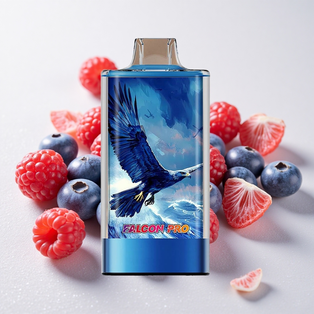 Mustikas-Hapukarva JNR Falcon Pro 28000 Ühekordne Vape 30ml eelnevalt täidetud mahutavusega