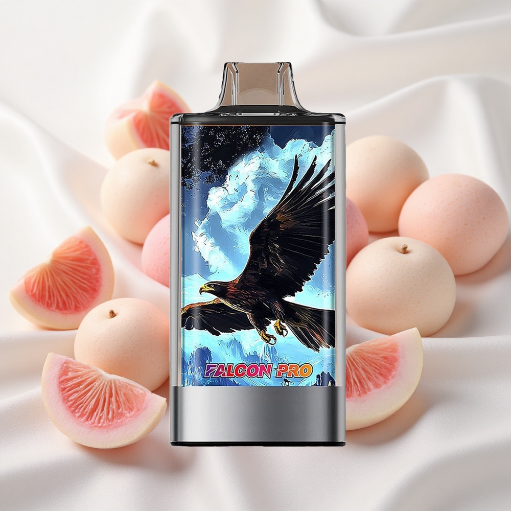 Valge virsik-murakas JNR Falcon Pro 28000 Ühekordne Vape 30ml eelnevalt täidetud mahutavusega