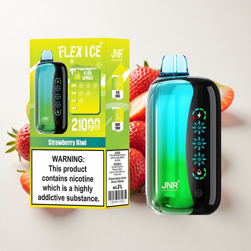 Maasika-Kiivi JNR Flex Ice 21000 Puffs Ühekordne Vape