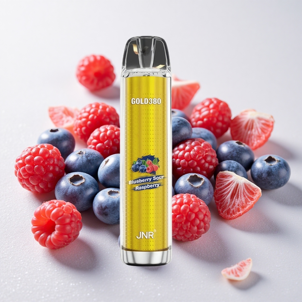 Mustikas-Hapukarva JNR Gold380 6000 Puffs Ühekordselt kasutatav vape