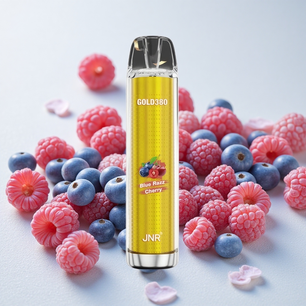 Sinise Vaarika-Murel (Blue Razz-Cherry) JNR Gold380 6000 Sügavtikke Ühekordne Vape