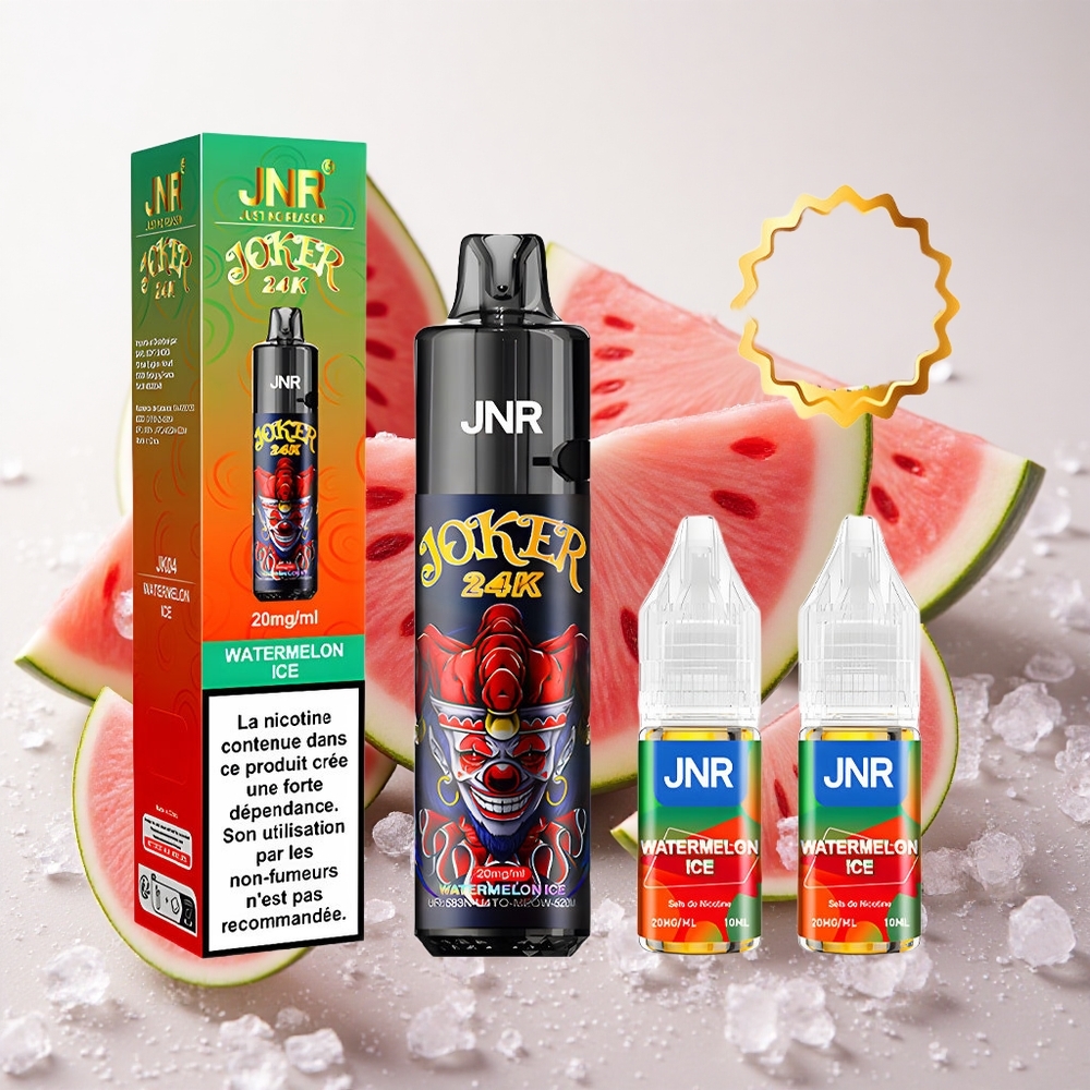 Arbuusi-Jää JNR Joker 24000 Puffs 2+10ml täidetav Pod