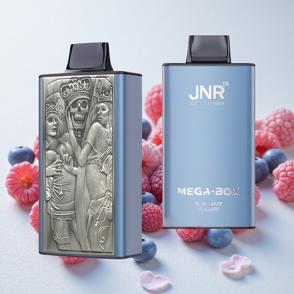 Sinine Razz Kirss JNR Mega Box 25000 Puffs 30ml Mahutavus