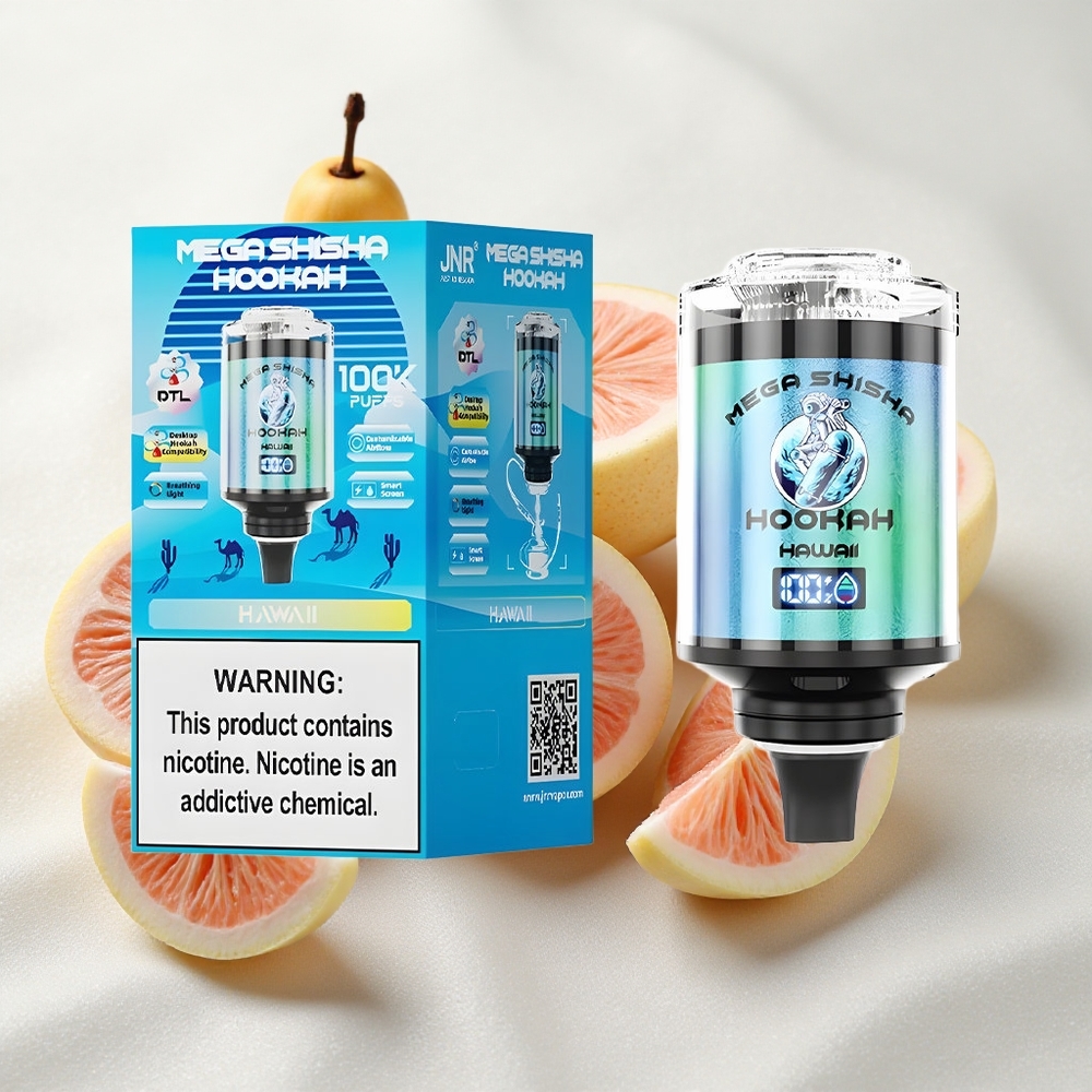 Hawaii JNR Mega Shisha Hookah 100K 60 ml e-vedeliku maht