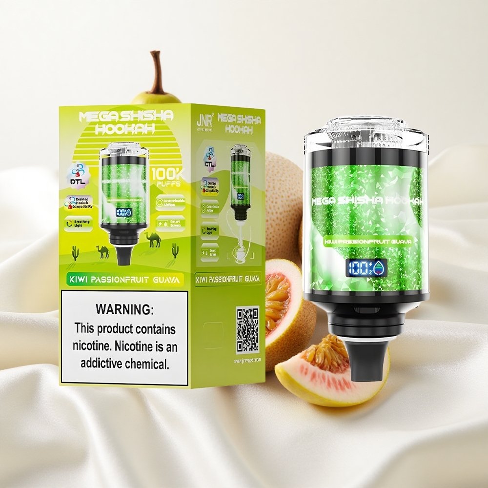 Kiivi-Marakuya-Vaarikas JNR Mega Shisha Hookah 100K 60 ml e-vedeliku maht