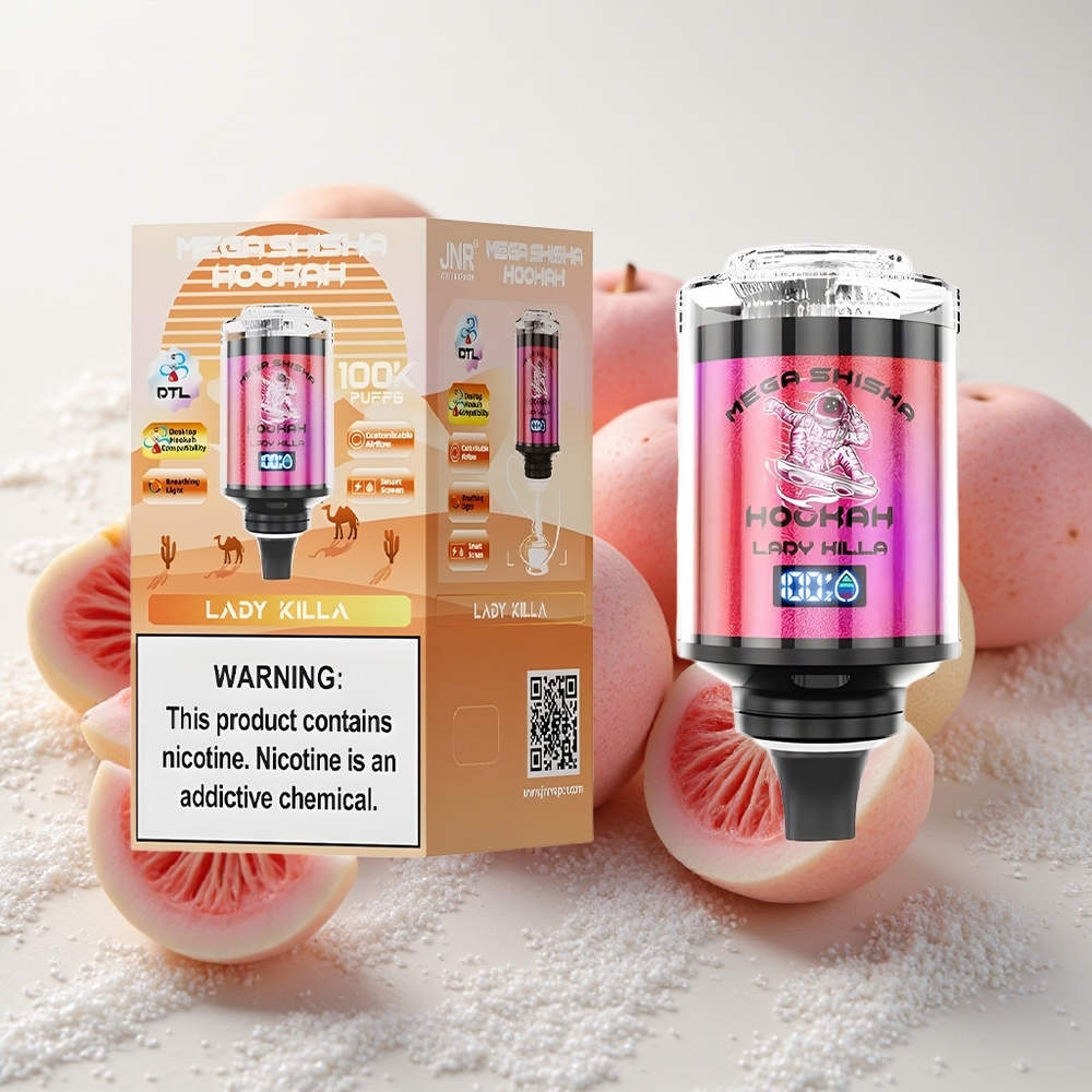 Lady Killa JNR Mega Shisha Hookah 100K 60 ml e-vedeliku maht