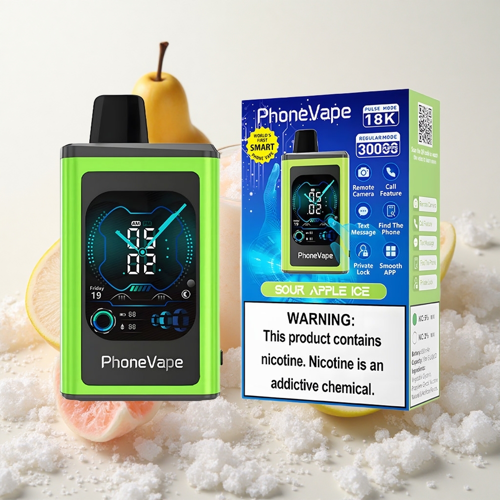 Hapukoore Jää JNR PhoneVape 30000 Puffs Lahtiselt Vape