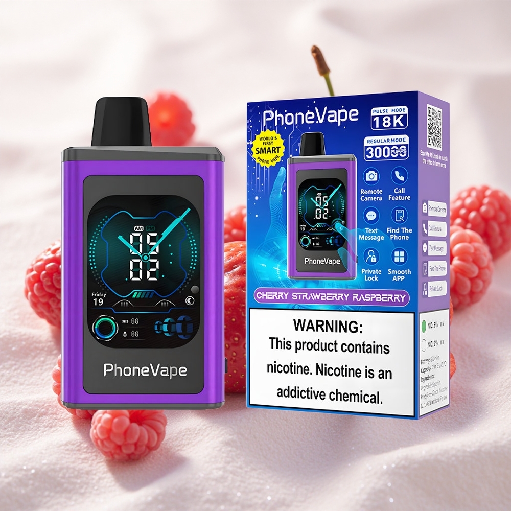 Kirs-Marja JNR PhoneVape 30000 puffs Laaditav Akuga Kaugjuhtimisega