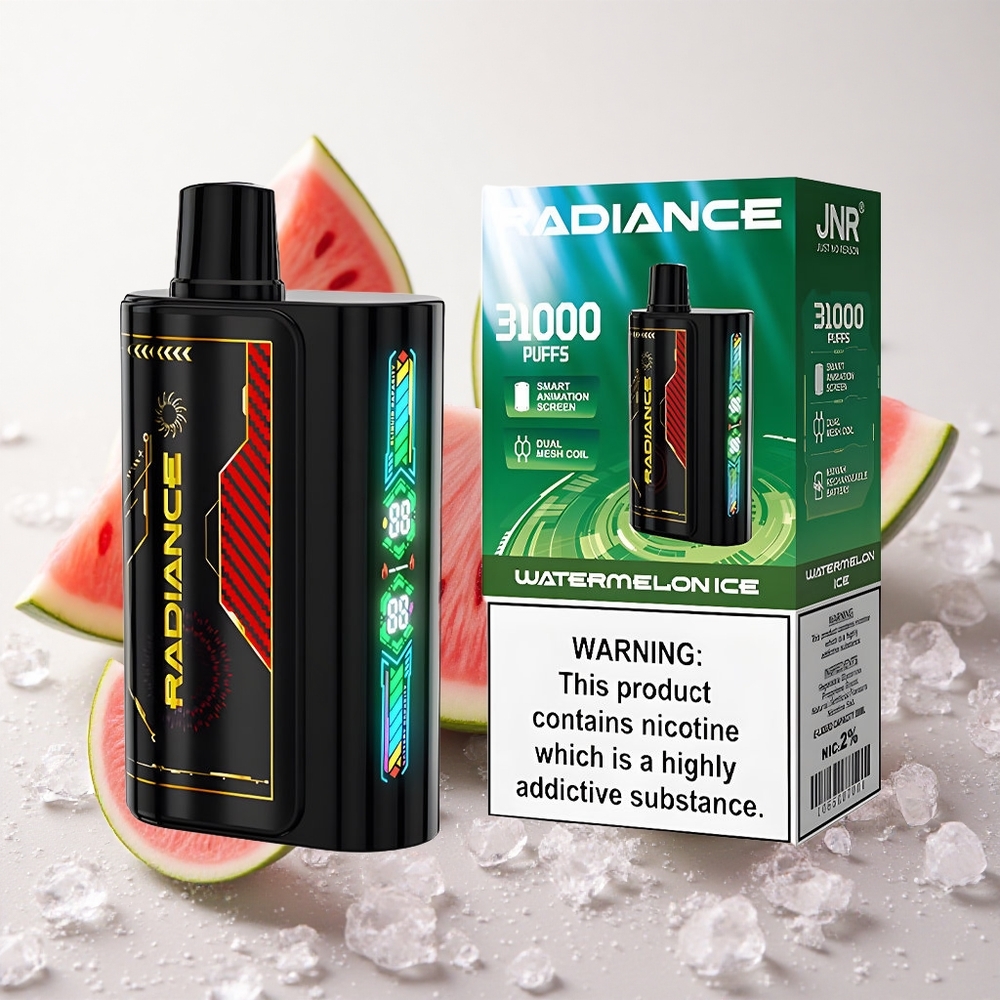 Arbuusi-Jää JNR Radiance 31000 Puffs Ühekordne Vape 28ml E-vedelik