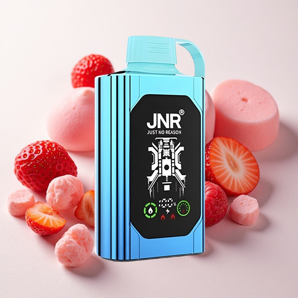 Maasika-Vaarikakomm JNR Shisha Hookah Box 20500 Puffs Ühekordne Vape 25ml 1000mAh